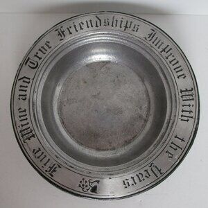 pewter wine bottle coaster